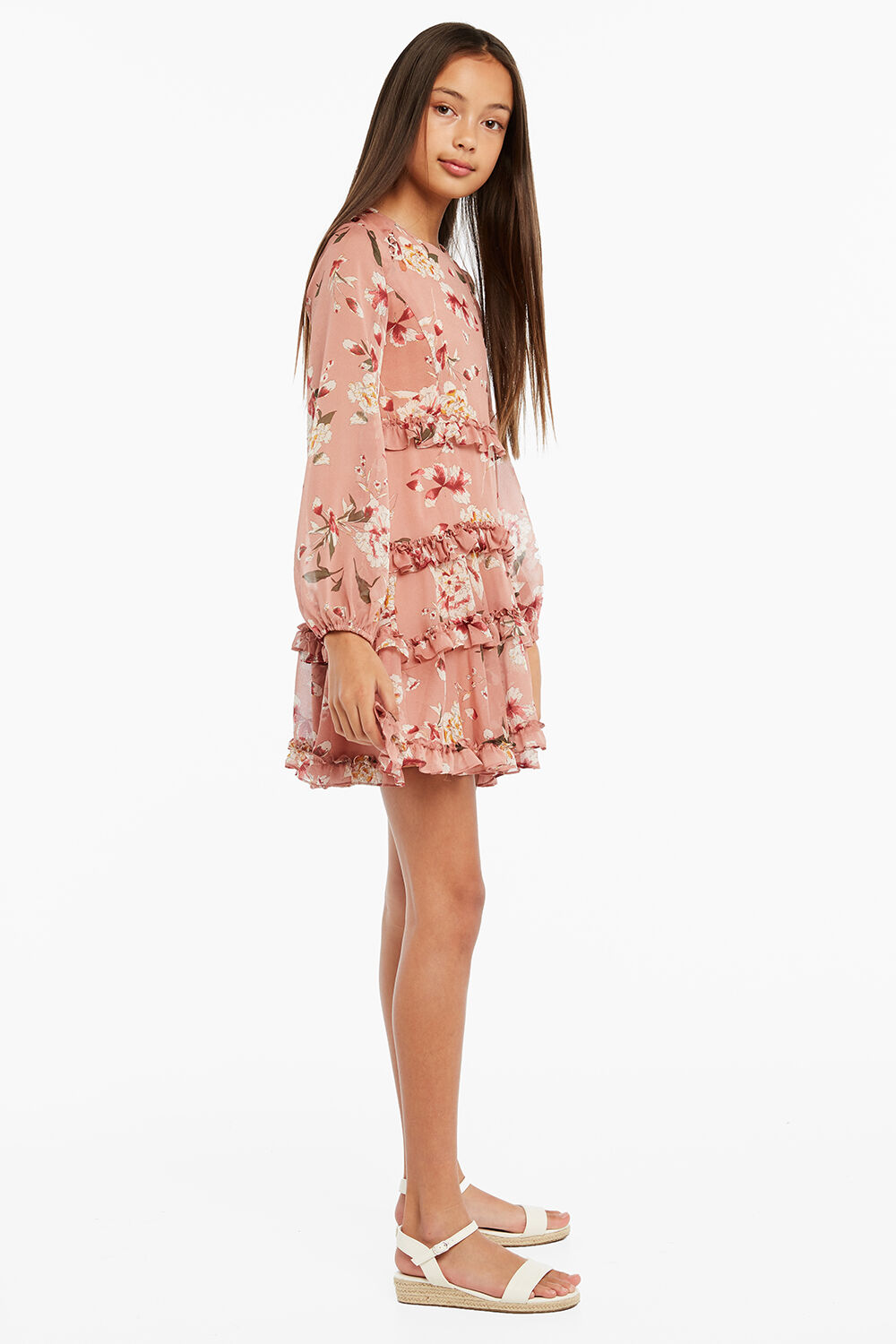 Floral Frill Dress | Tween Girls 7-16 Dresses | Bardot Junior