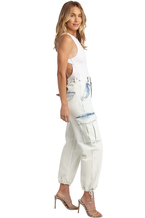 SUPER BLEACH CARGO JEAN in colour PLEIN AIR