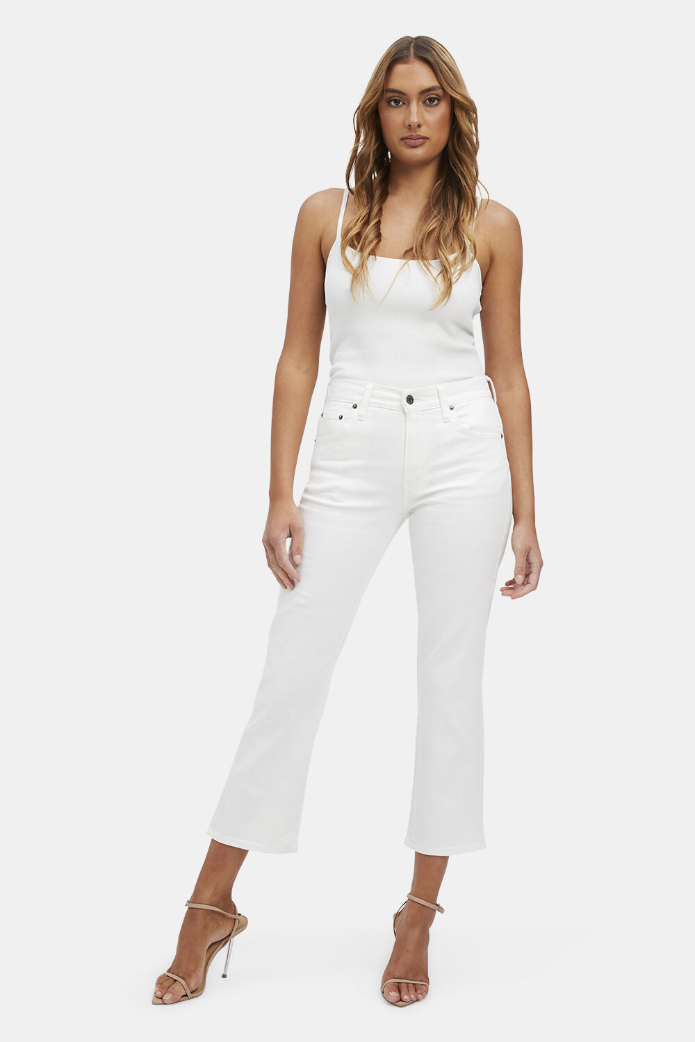 CIARA STRAIGHT JEAN in colour BRIGHT WHITE