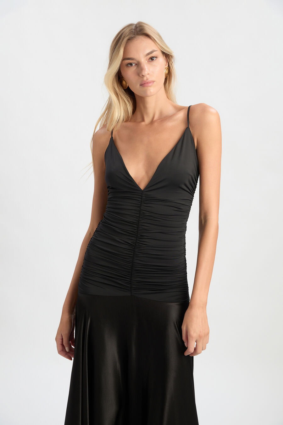 Lavanda Contrast Maxi Dress