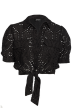 SAMIRA TOP in colour CAVIAR