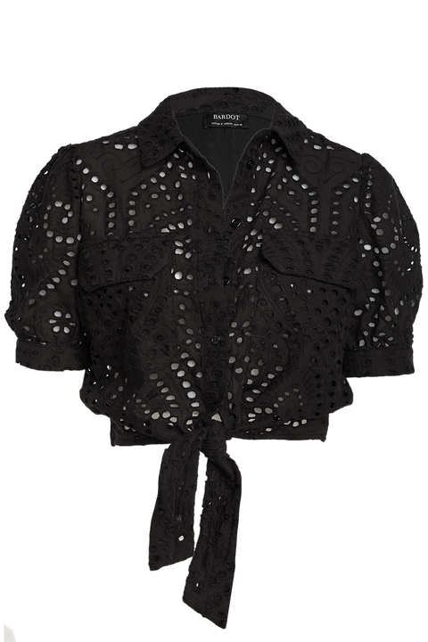 SAMIRA TOP in colour CAVIAR