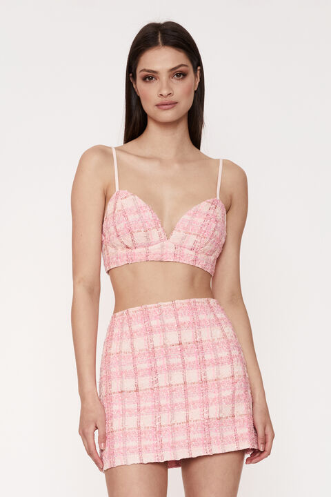 BOUCLE BUSTIER in colour CAVIAR