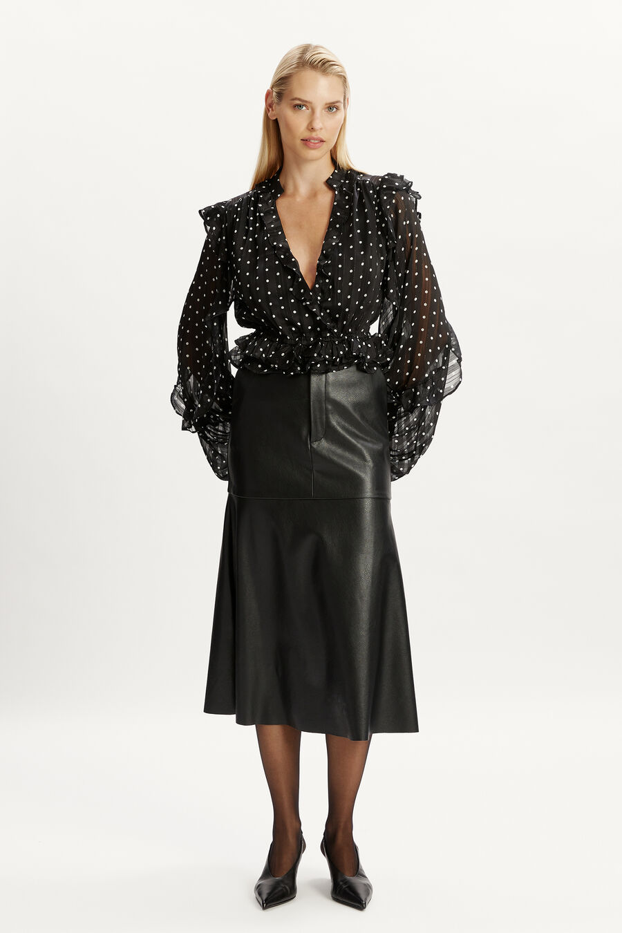 Kindra Vegan Leather Skirt