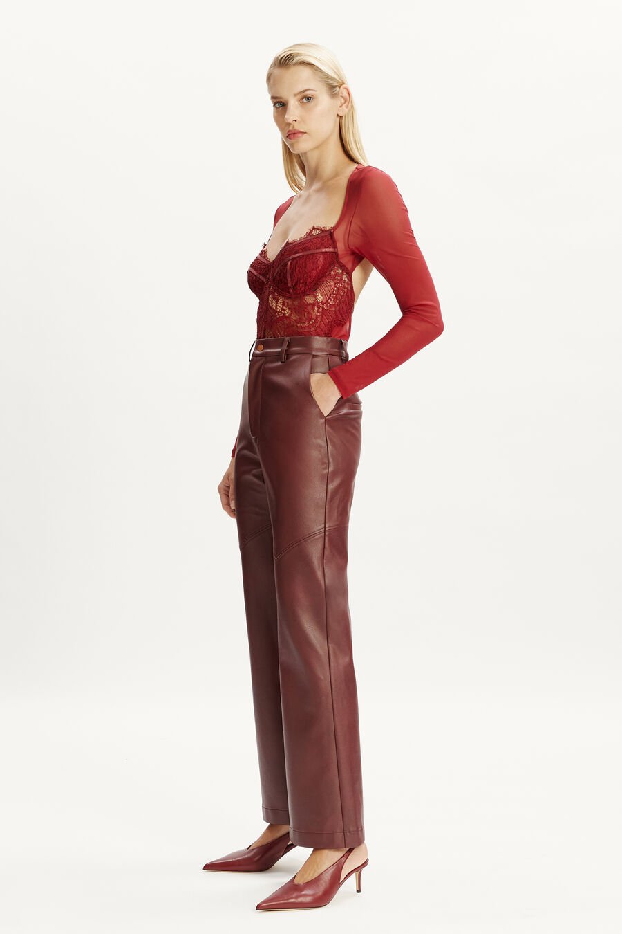 Karson Vegan Leather Pant