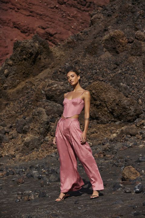 GARCIA WIDE LEG PANT in colour VANILLA CREAM