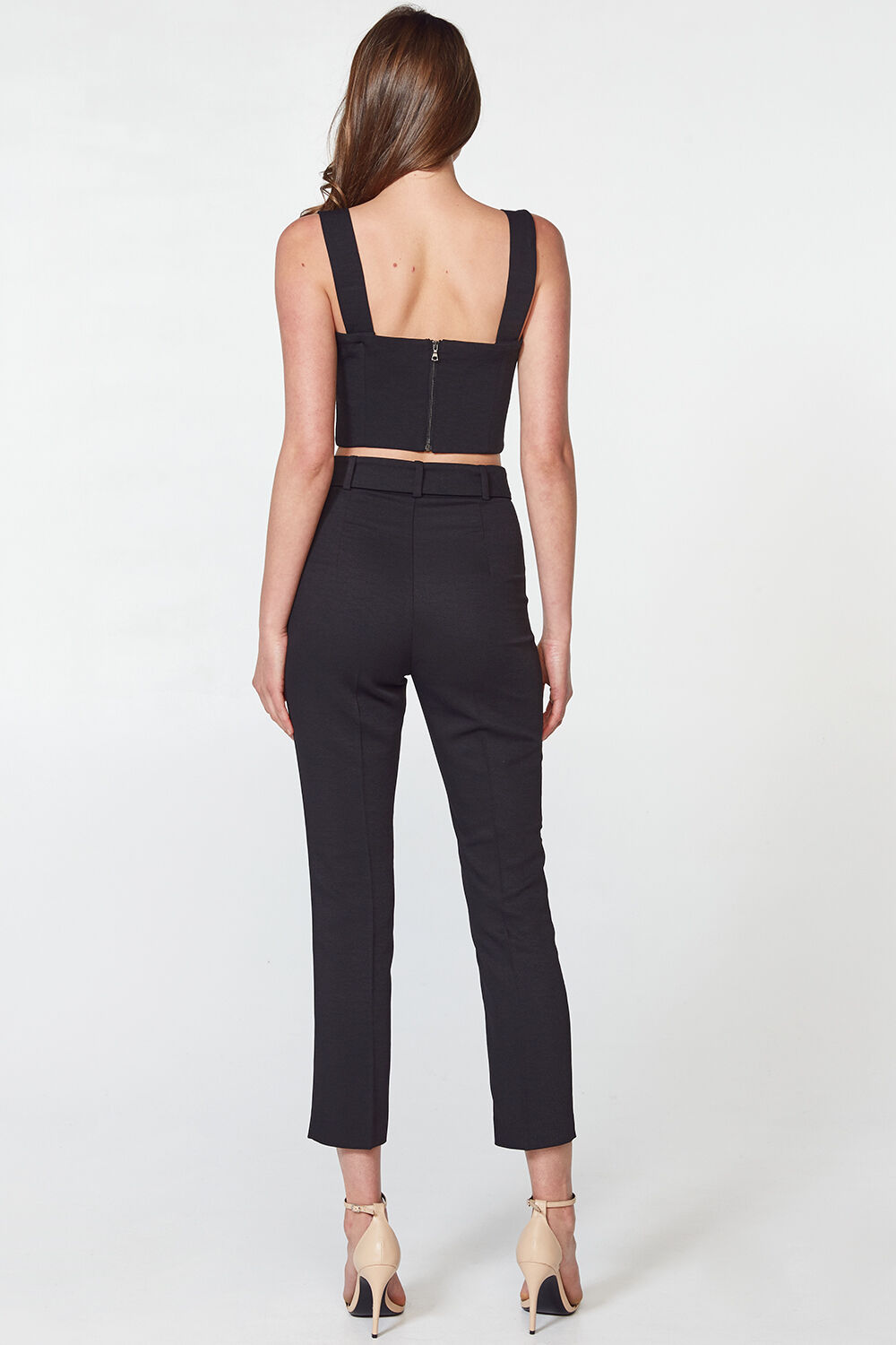 THERESE BUCKLE PANT in colour CAVIAR