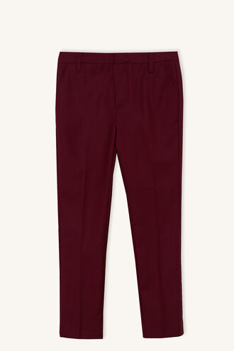 TAPERED SUIT PANT in colour BURGUNDY