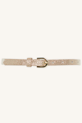 GOLD GLITTER BELT in colour GOLD EARTH