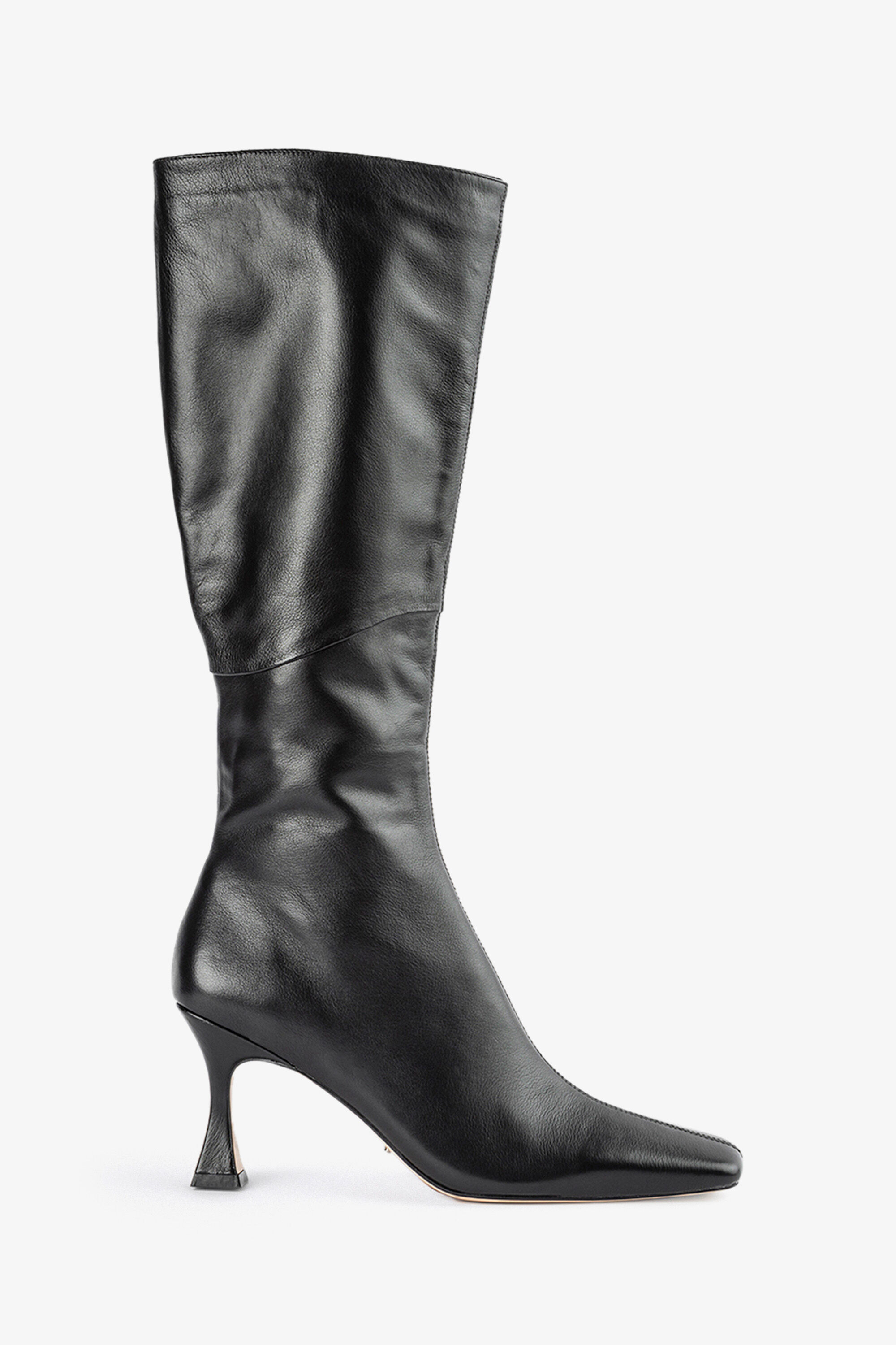 Tony Bianco Fantasy Black Venice Calf Boot In Black Bardot
