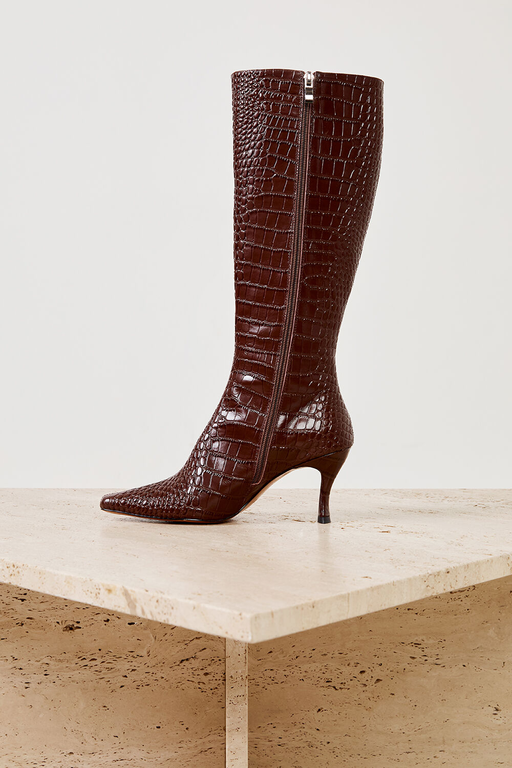 THE AMELIE BOOT  in colour CHOCOLATE BROWN