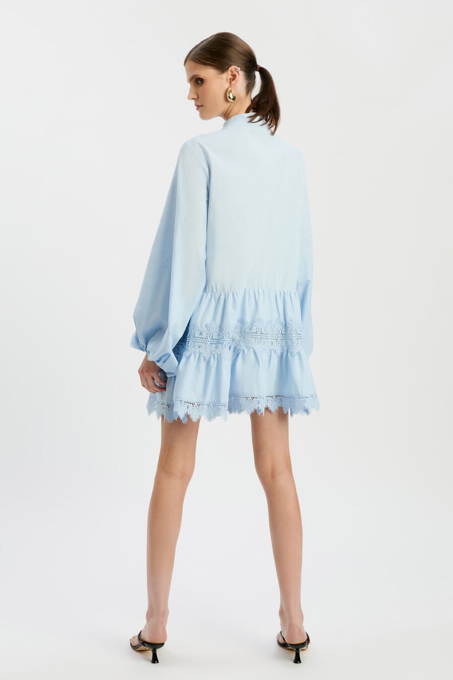 Antonia Lace Trim Mini Dress