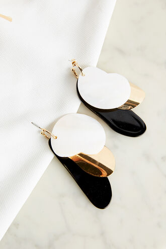 TRIPLE DISC EARIRNG in colour BRIGHT WHITE