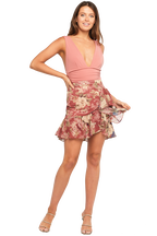 ALI BODYSUIT in colour BRANDIED APRICOT