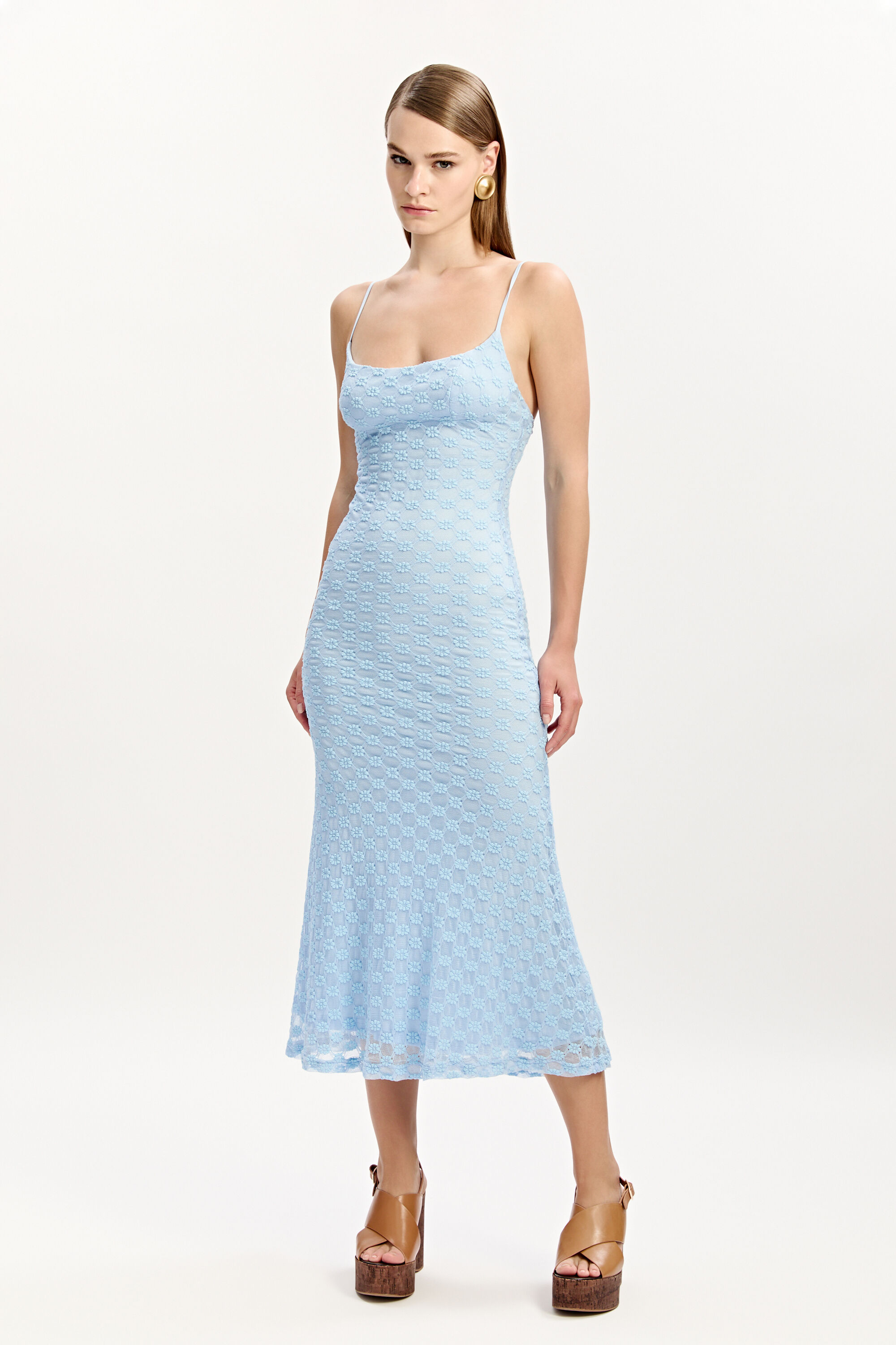 yellow night out dress Light Yellow V-Neck Maxi Dress