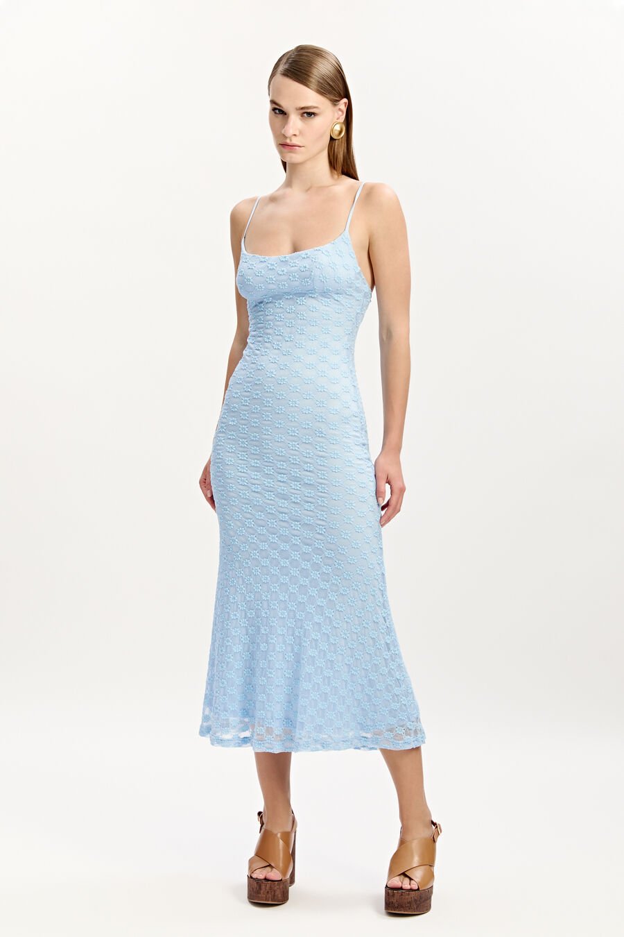 Adoni Mesh Midi Dress
