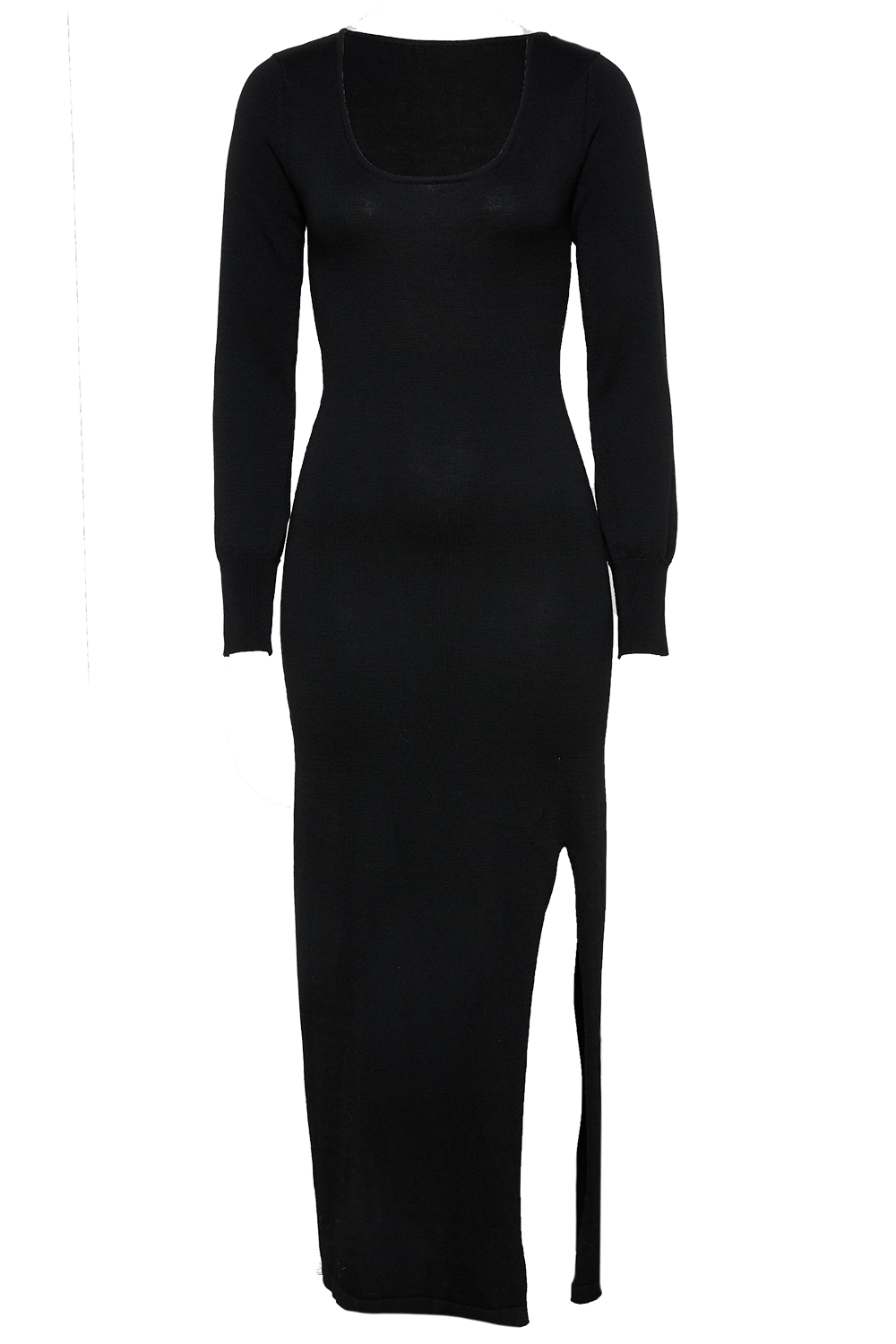 black gown with split