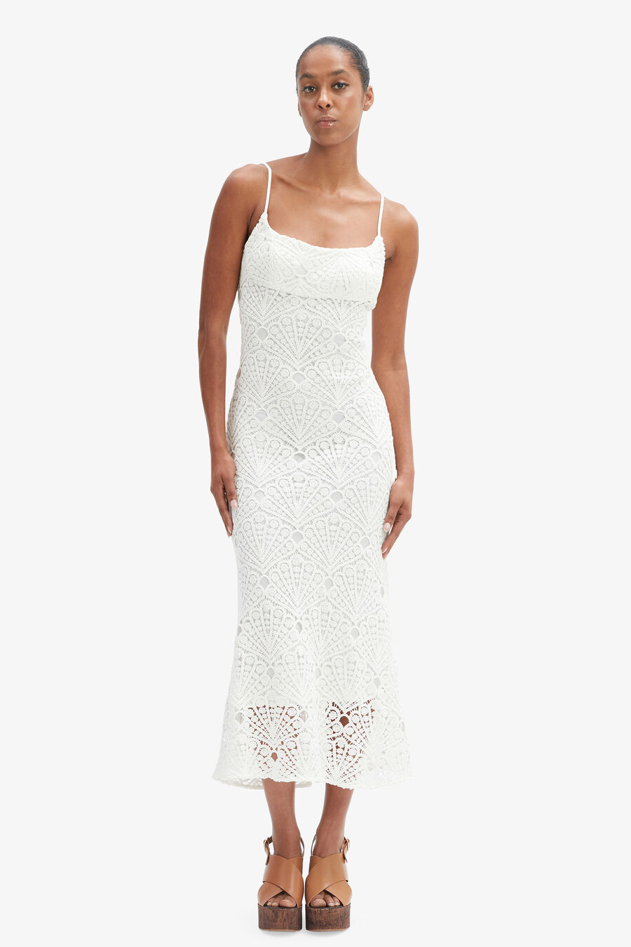 Adoni Crochet Midi Dress
