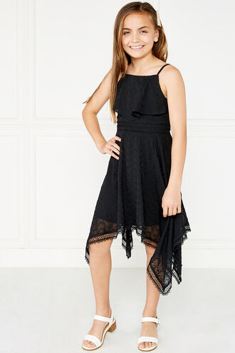 SAVANNA HANKY DRESS in colour JET BLACK