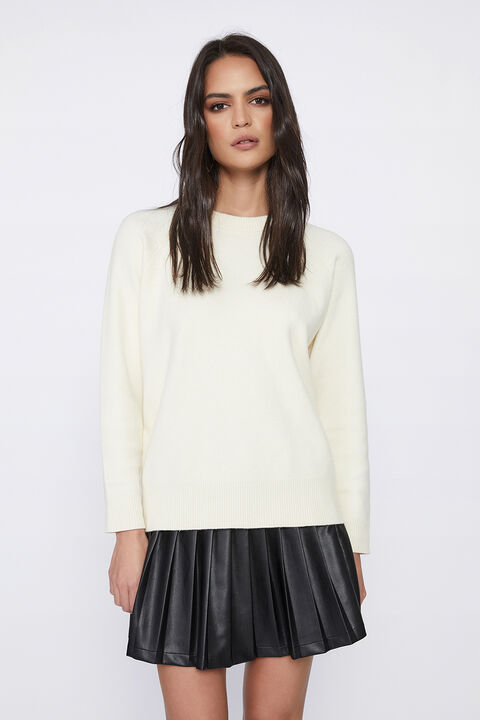 MATA KNIT SWEATER in colour CLOUD DANCER