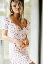 LUCINTA MINI DRESS in colour STAR WHITE