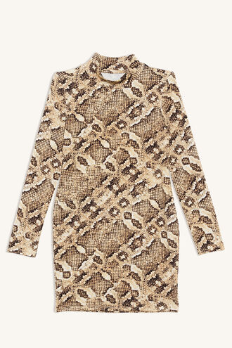 LIZA SKIVVY DRESS in colour EGRET