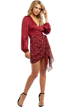 ELENA TIE BLOUSE in colour DRY ROSE