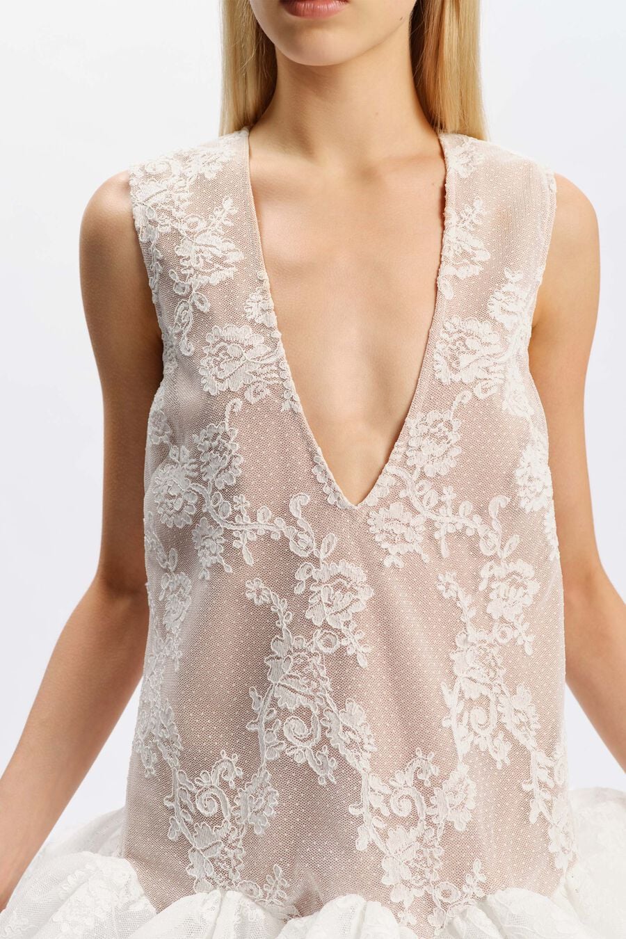 Fleurine Lace Mini Dress