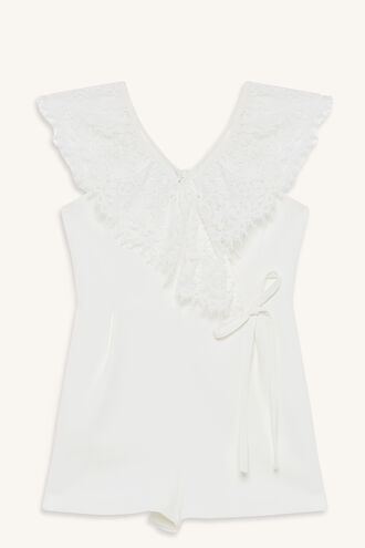 PENELOPE PLAYSUIT in colour CLOUD DANCER