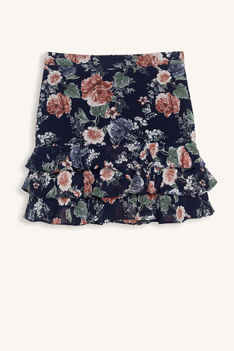 STACE RUFFLE SKIRT in colour STRETCH LIMO