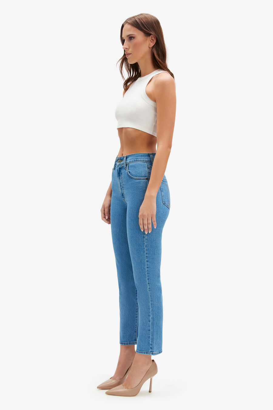 ISABELLE STRAIGHT LEG JEANS in colour INDIGO
