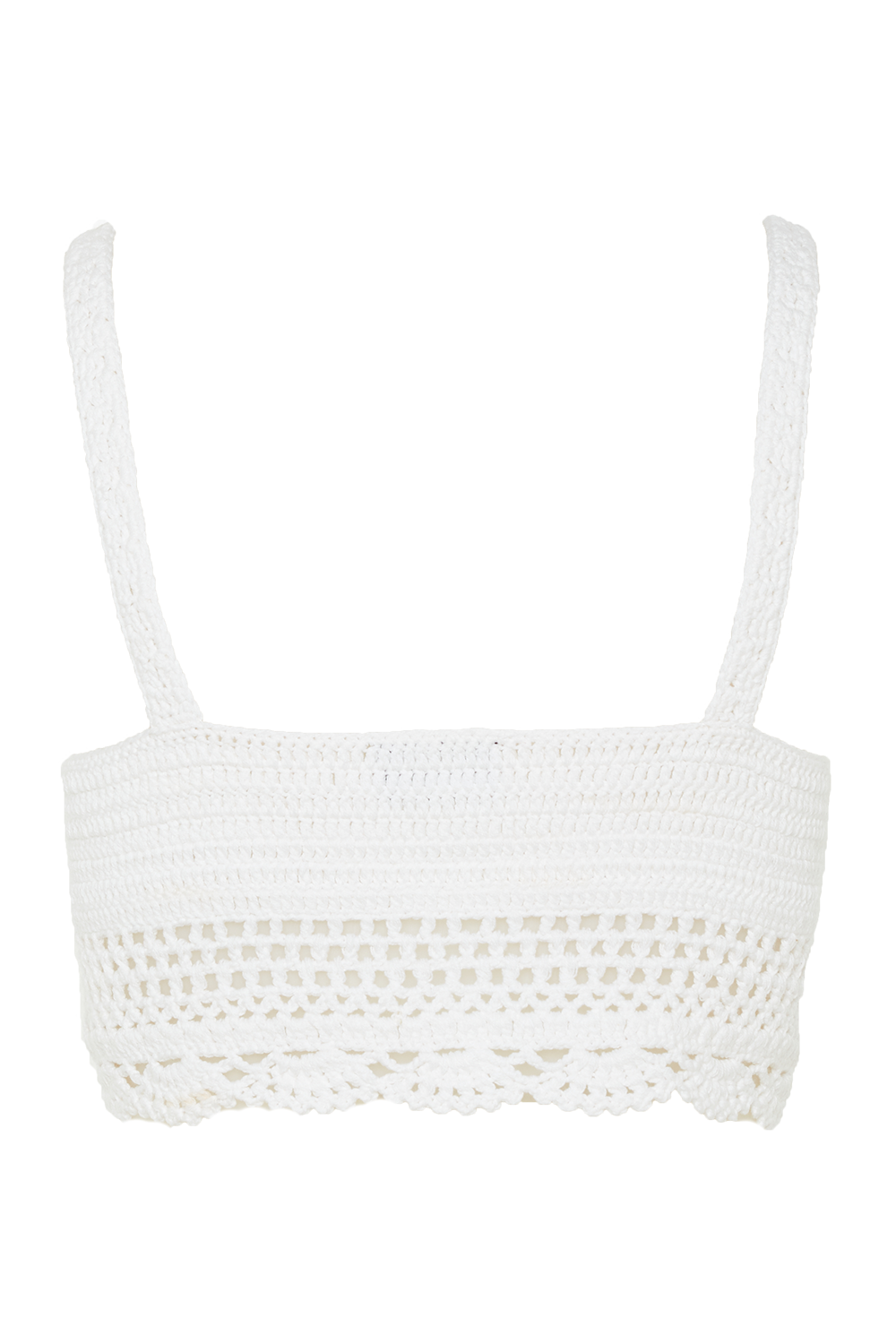 CROCHET BRALETTE in colour BRIGHT WHITE