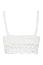 CROCHET BRALETTE in colour BRIGHT WHITE