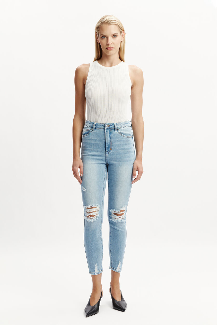 Khloe Hi Crop Jeans
