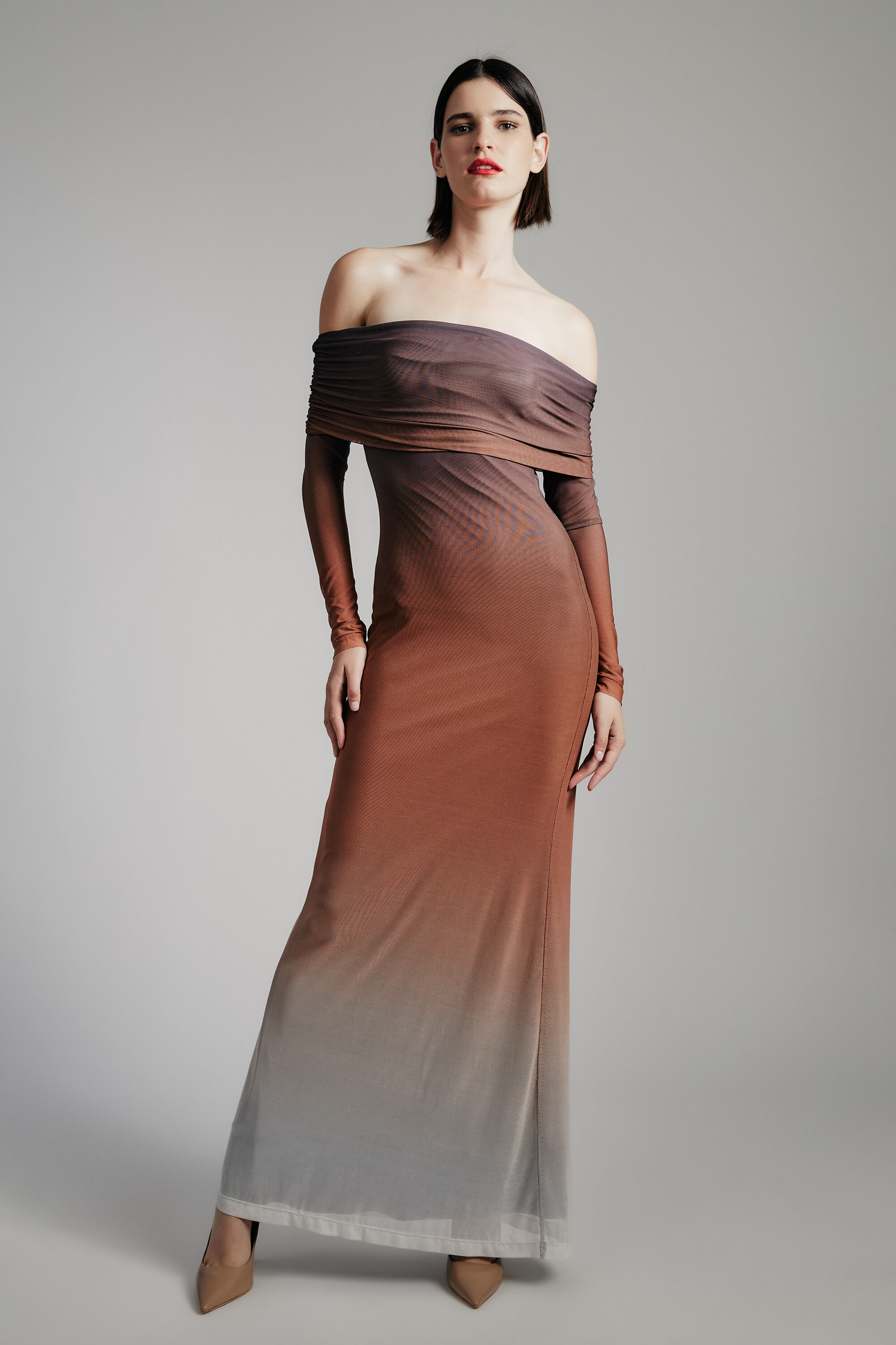 Mesh maxi dress 2025
