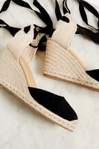 VACAY ESPADRILLE WEDGE in colour CAVIAR