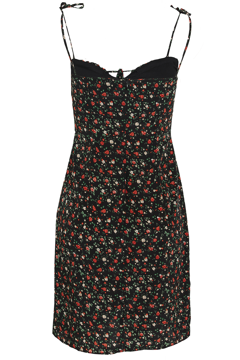 DIANNE FLORAL DRESS in colour BLACK BEAN