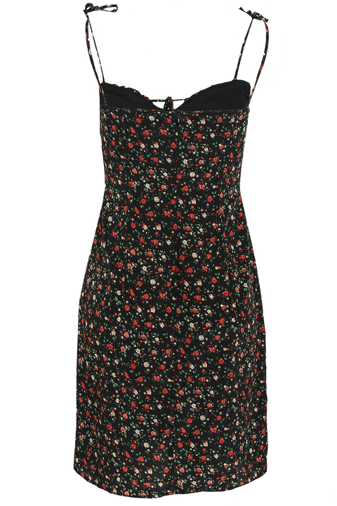 DIANNE FLORAL DRESS in colour BLACK BEAN