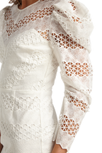 LANA LACE DRESS in colour CLOUD DANCER