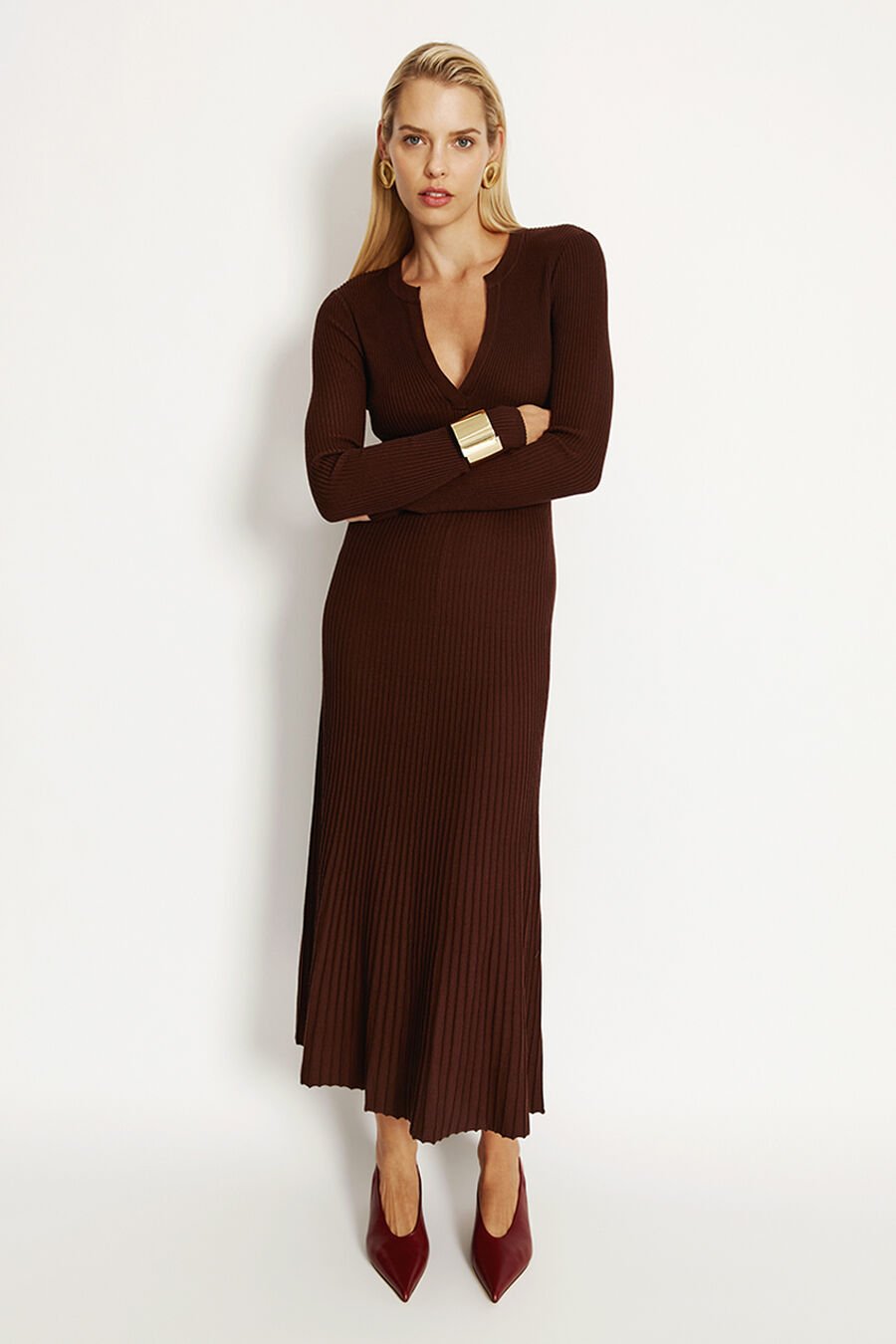 Hattie Knit Midi Dress