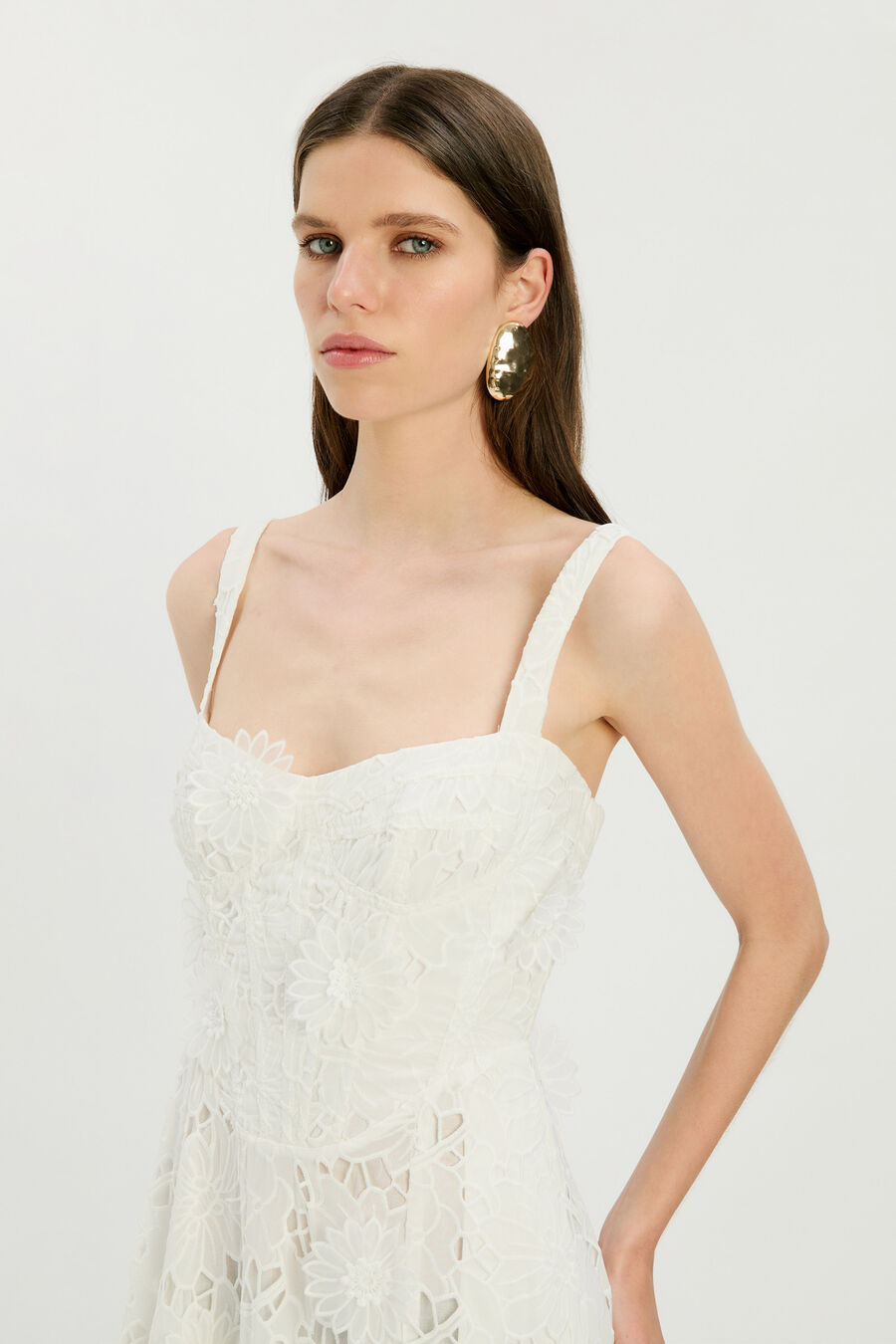 Adaline Broderie Midi Dress