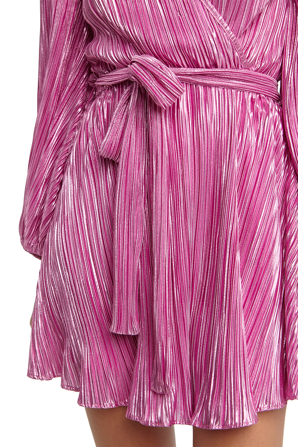 BELLISSA PLEAT DRESS in colour PURPLE ORCHID