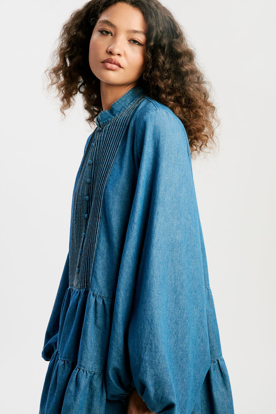 Antonia Chambray Mini Dress