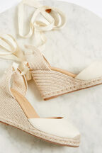 VACAY ESPADRILLE WEDGE in colour CLOUD DANCER