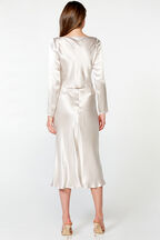 MIDI SLIP SKIRT in colour RAINY DAY