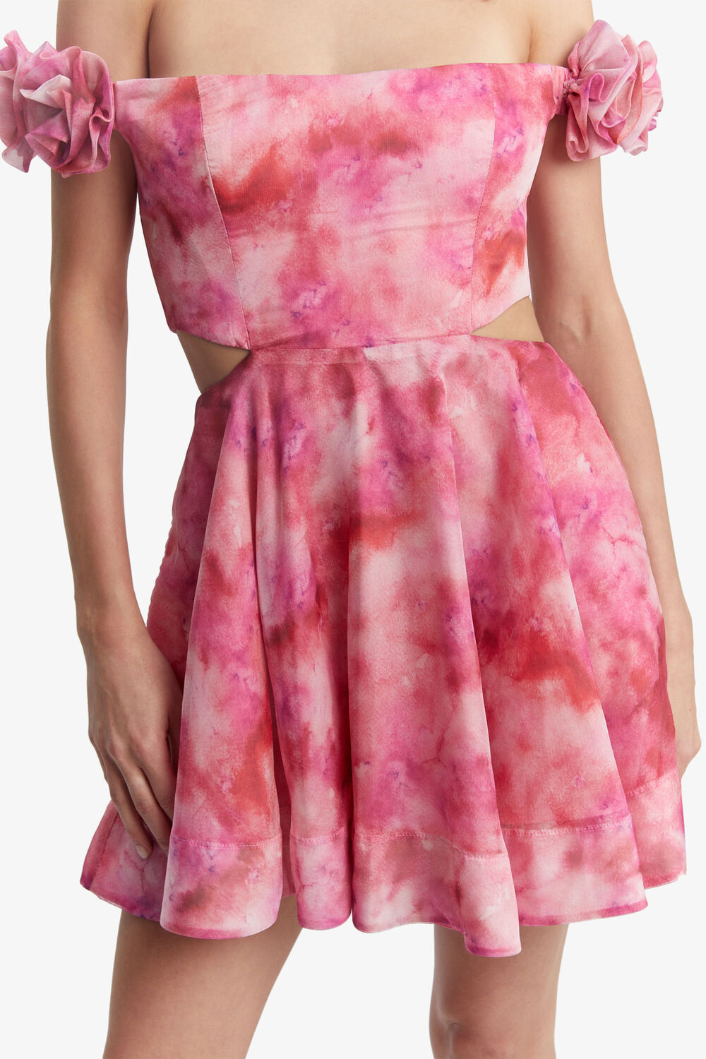 CUPID MINI DRESS in colour PINK T DYE