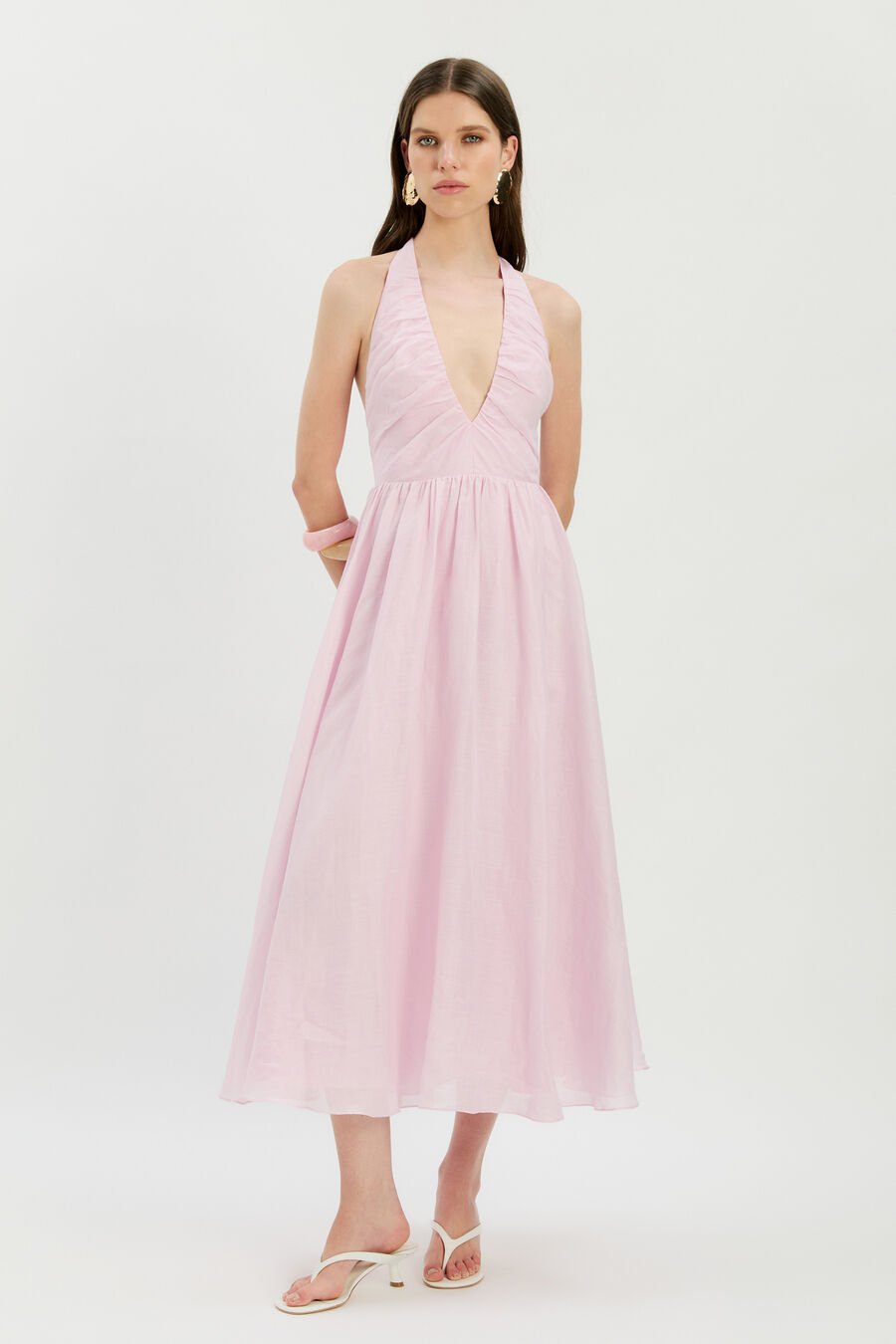 Dorota Halter Neck Midi Dress