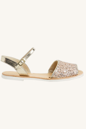 GLITTER TOE SLING BACK in colour PINK CARNATION