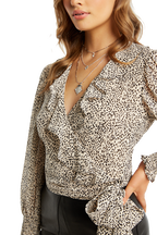 DIANA TIE TOP in colour EGRET