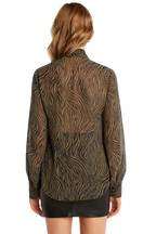 ZEBRA TIE TOP in colour METEORITE